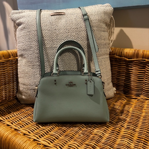 NWOT COACH Mini Lillie Carryall Powder Blue - Picture 5 of 15